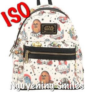 ISO Loungefly Star Wars tattoo print mini backpack